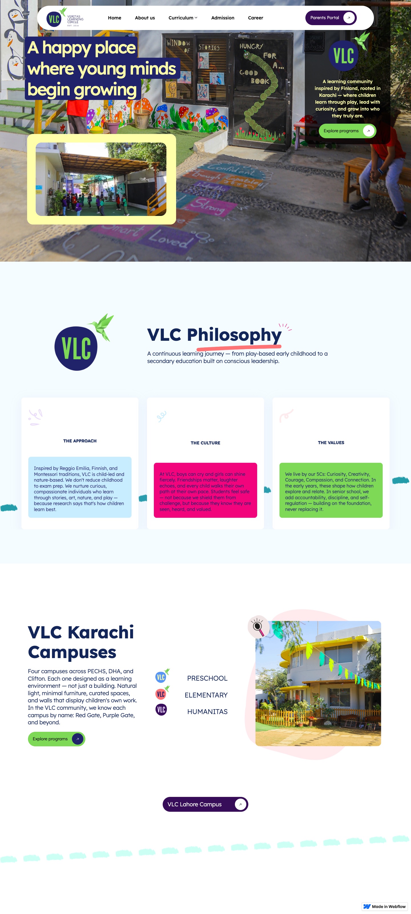 Screenshot of VLC School